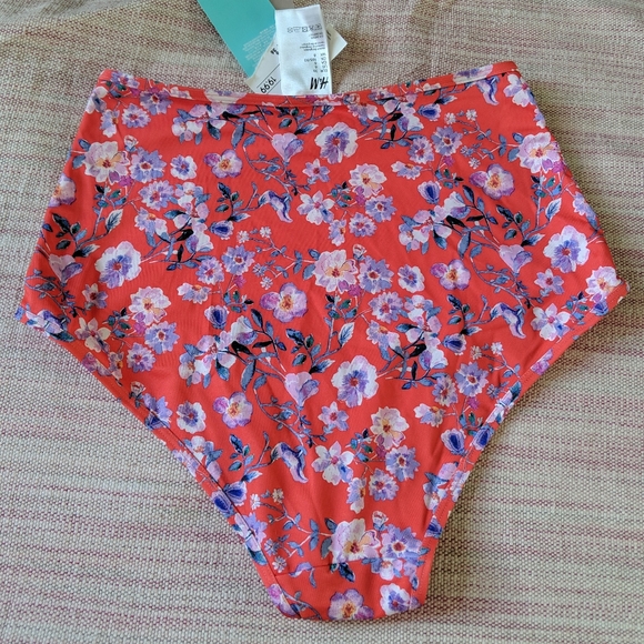 NWT Mod Floral High waist Bikini Bottom - Picture 4 of 5